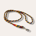 Load image into Gallery viewer, Handmade rope dog leash in rainbow - style 1 (made to order)