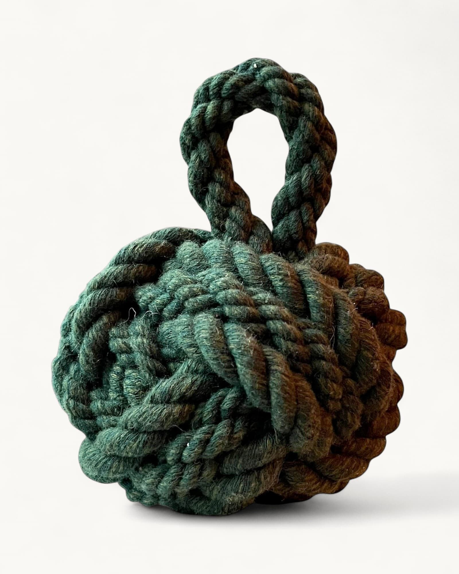 Handmade Dead Stock Yarn Rope Doorstop Small