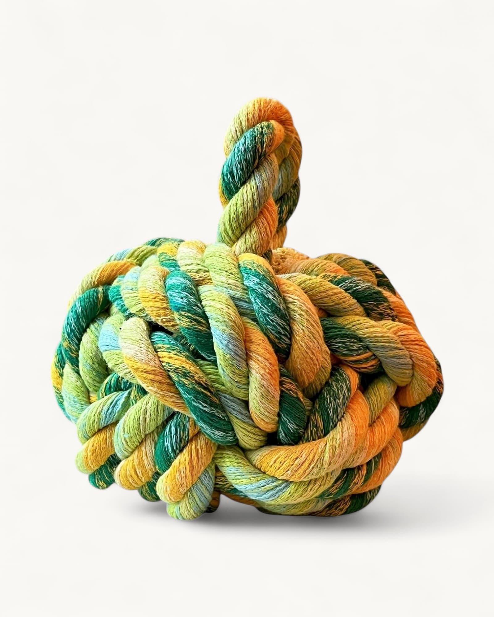 Handmade Dead Stock Yarn Rope Doorstop Medium