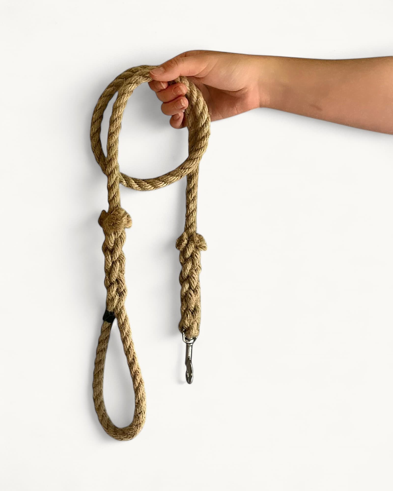 Handmade flax rope dog leash (made to order)