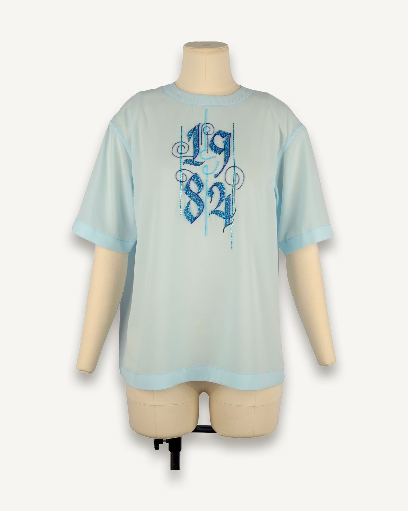 Custom Year Hand-Embroidered Blouse