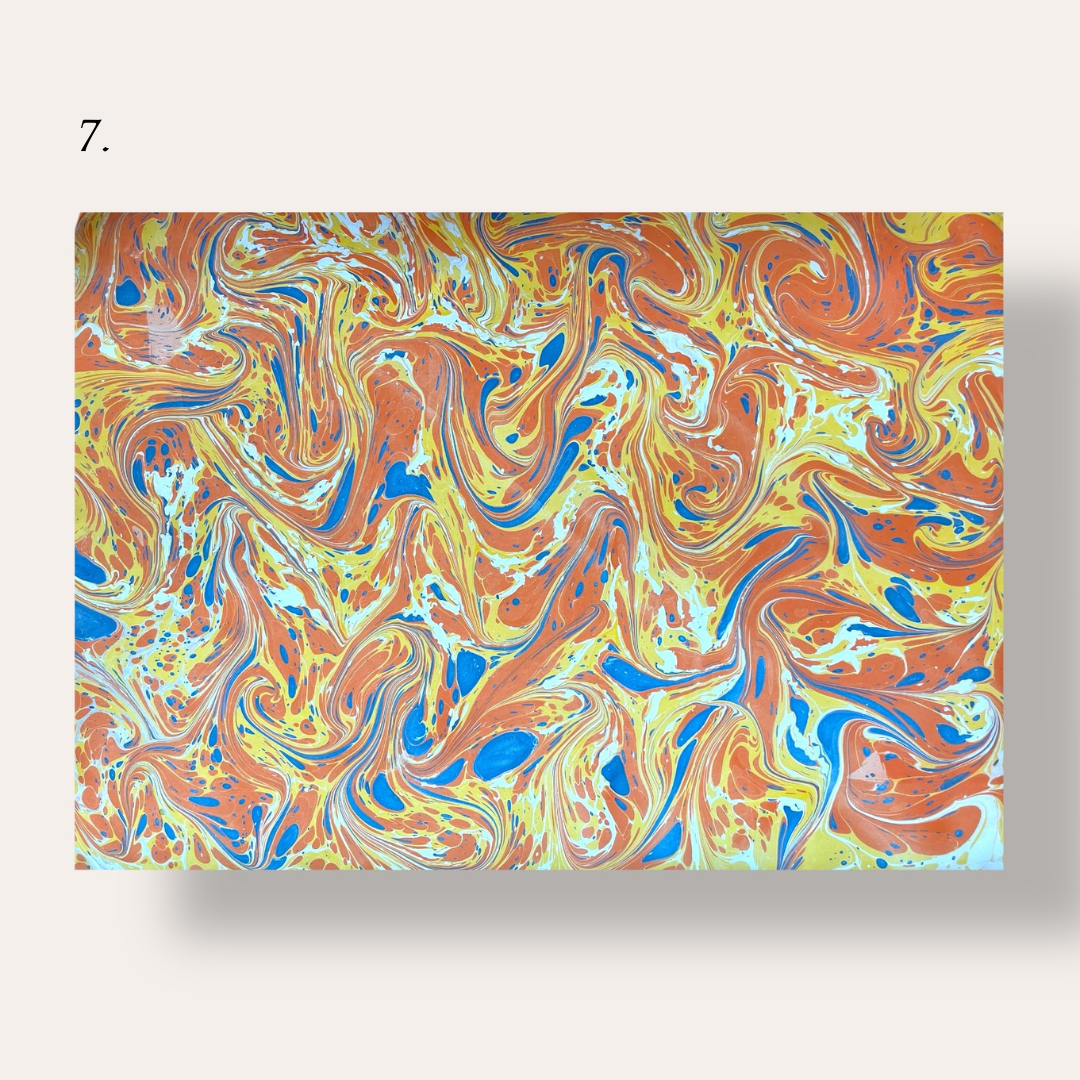 Hand Marbled paper: Large