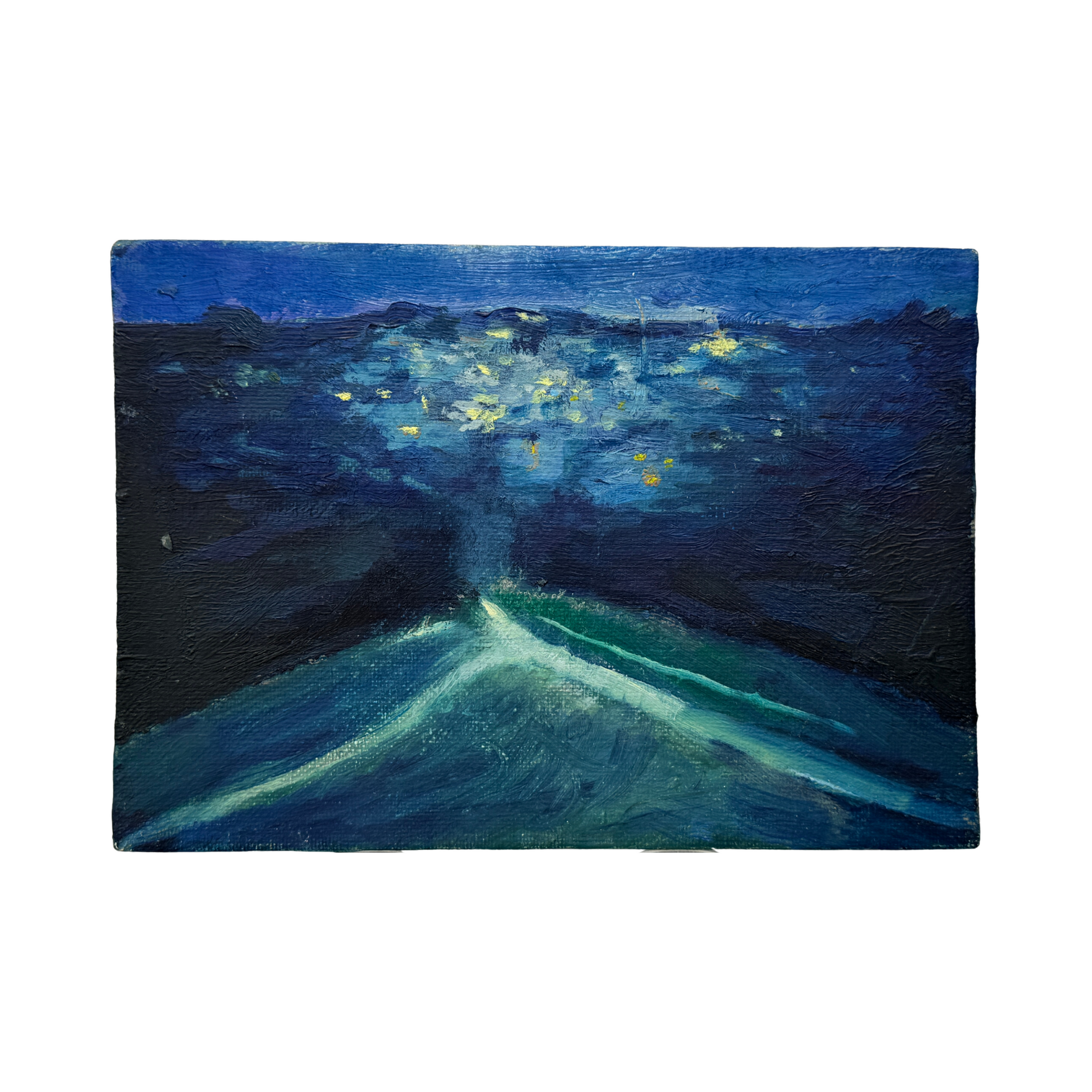 Norbiton by Night: Oil Painting