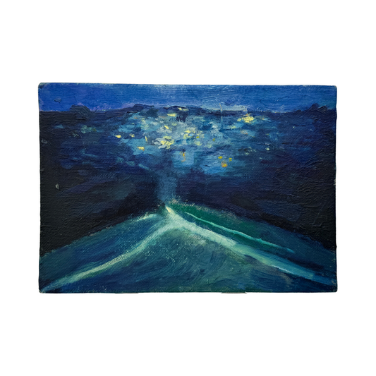 Norbiton by Night: Oil Painting