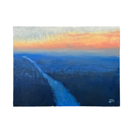 South Kingston by Drone: Oil Painting
