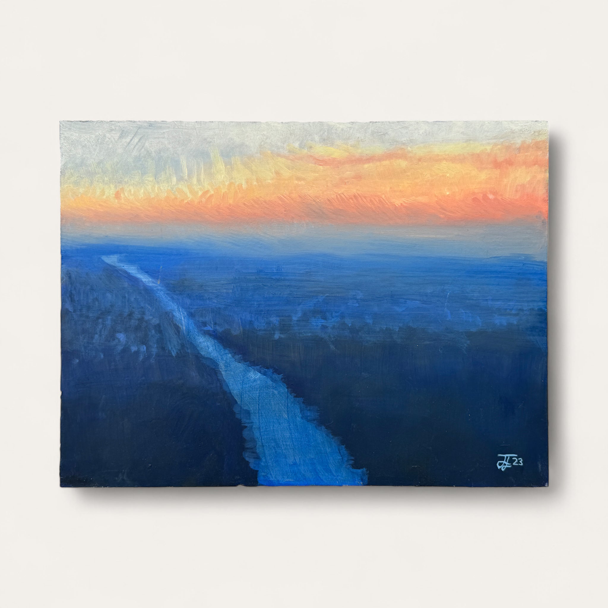South Kingston by Drone: Oil Painting