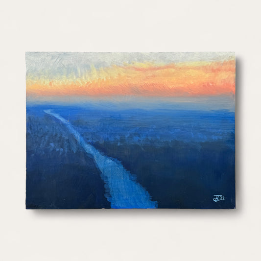 South Kingston by Drone: Oil Painting