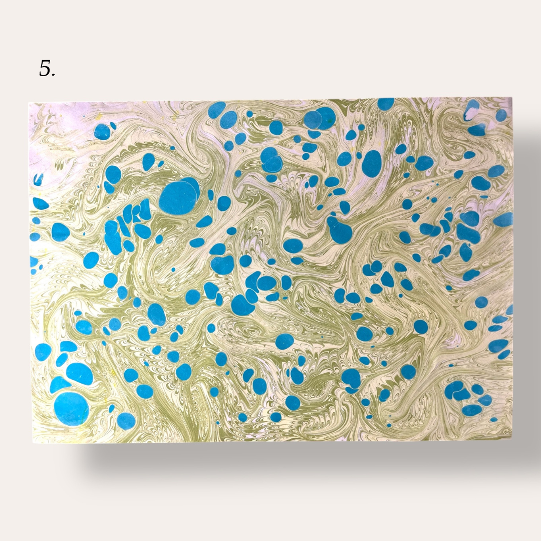 Hand Marbled Paper: Small / A3