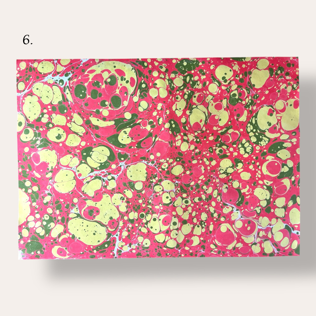 Hand Marbled Paper: Small / A3