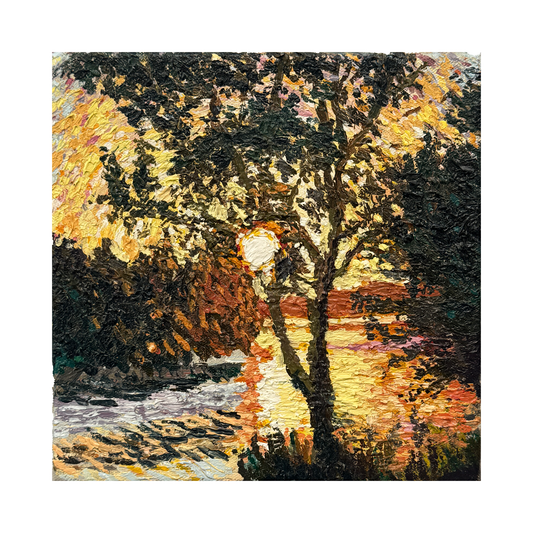 Kingston Riverside: Oil Painting