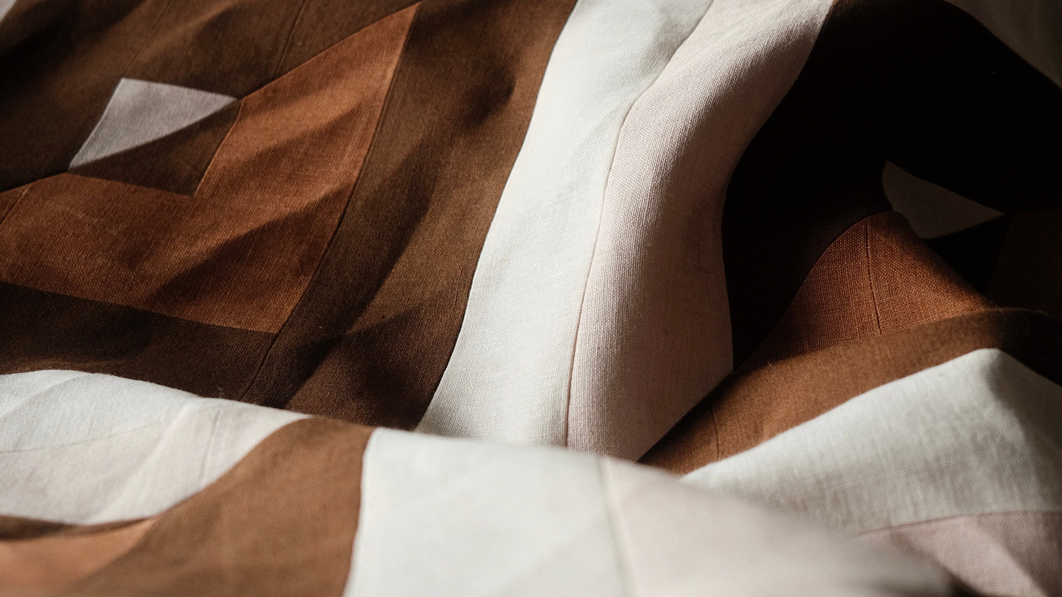 Brown quilt fabric