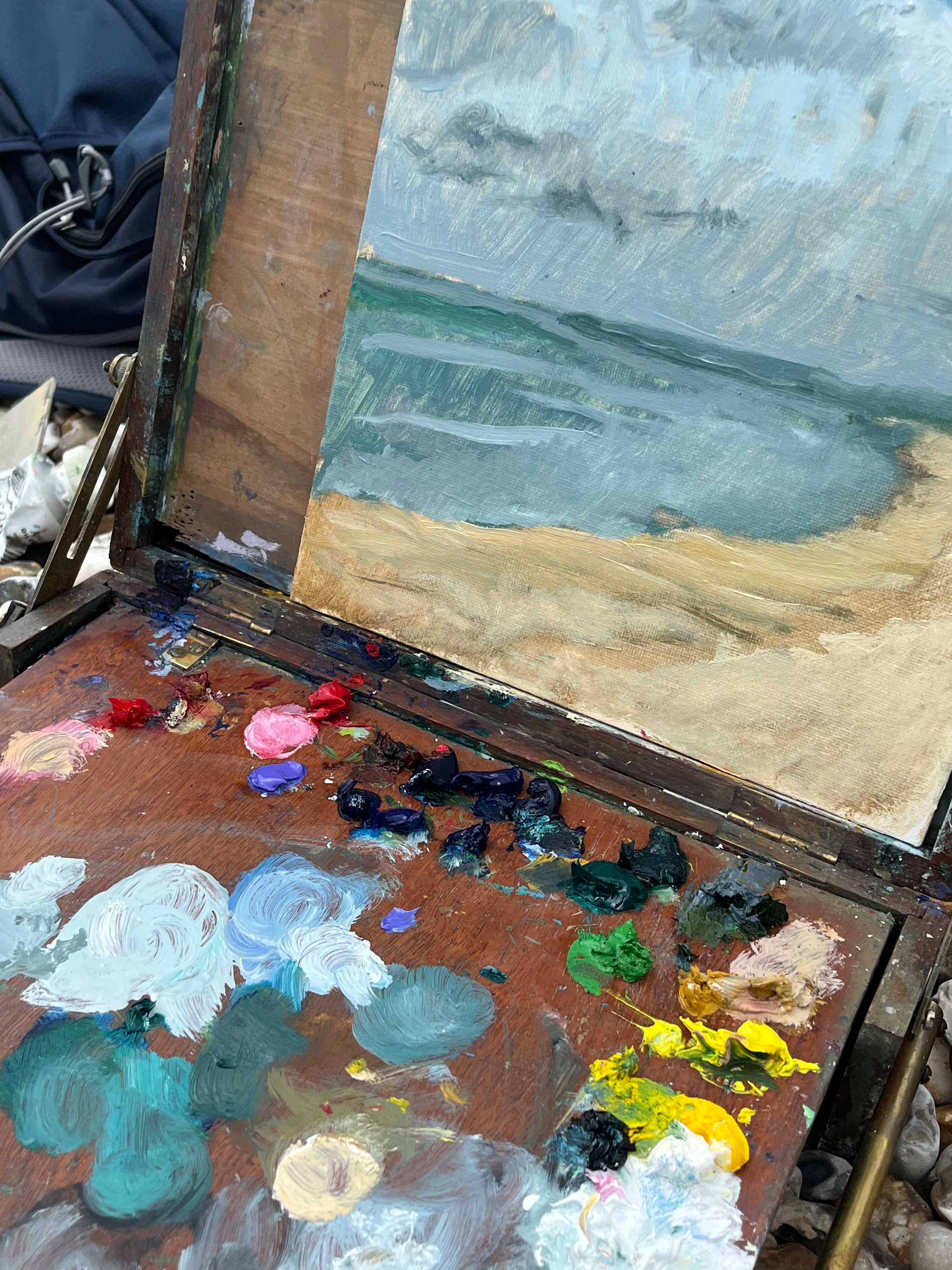Custom oil landscape: upload your own image