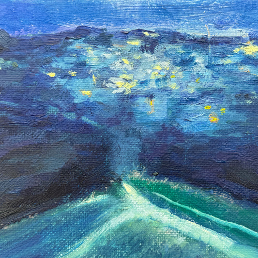 Norbiton by Night: Oil Painting