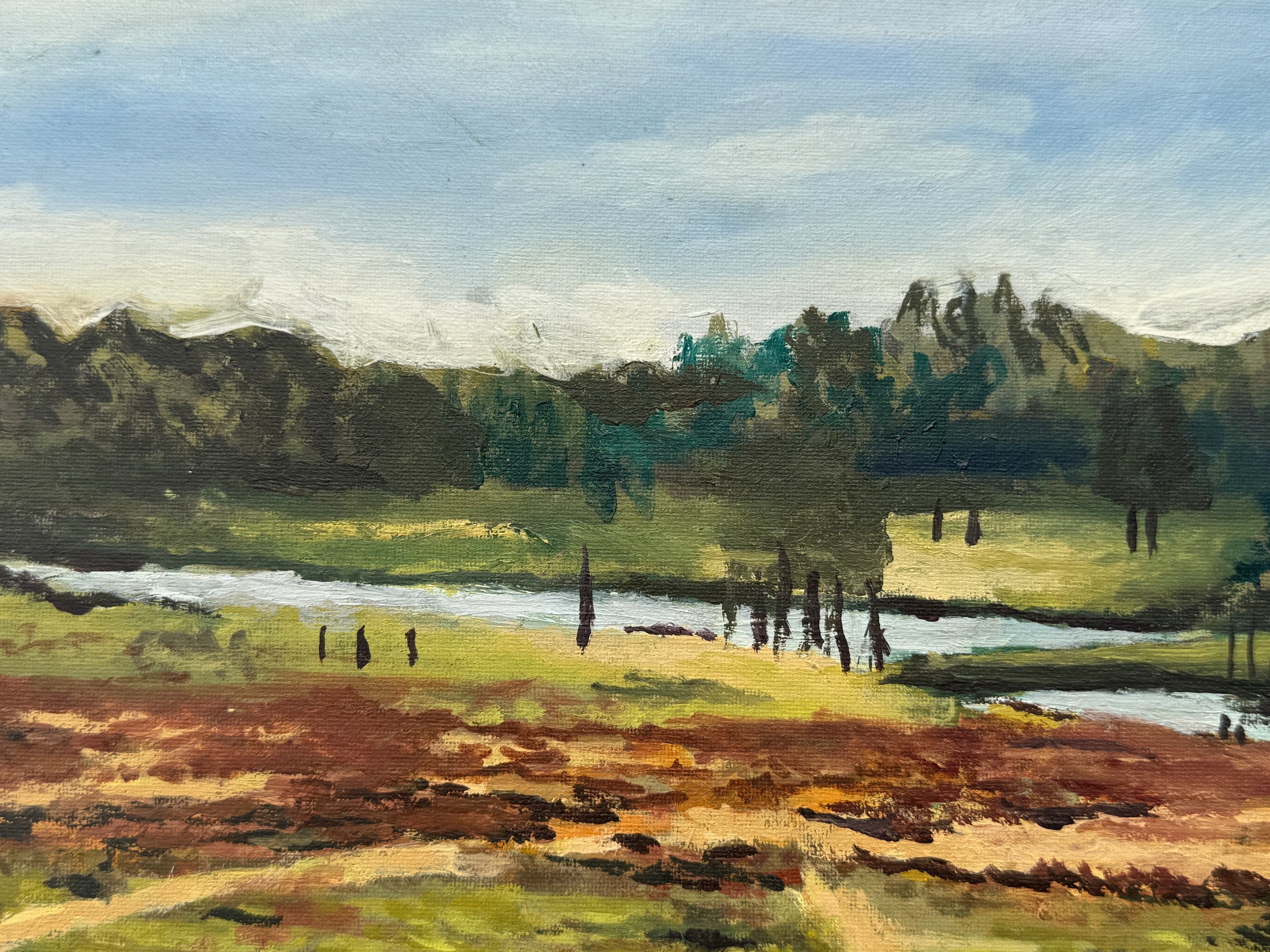 Pen Ponds: Oil Painting