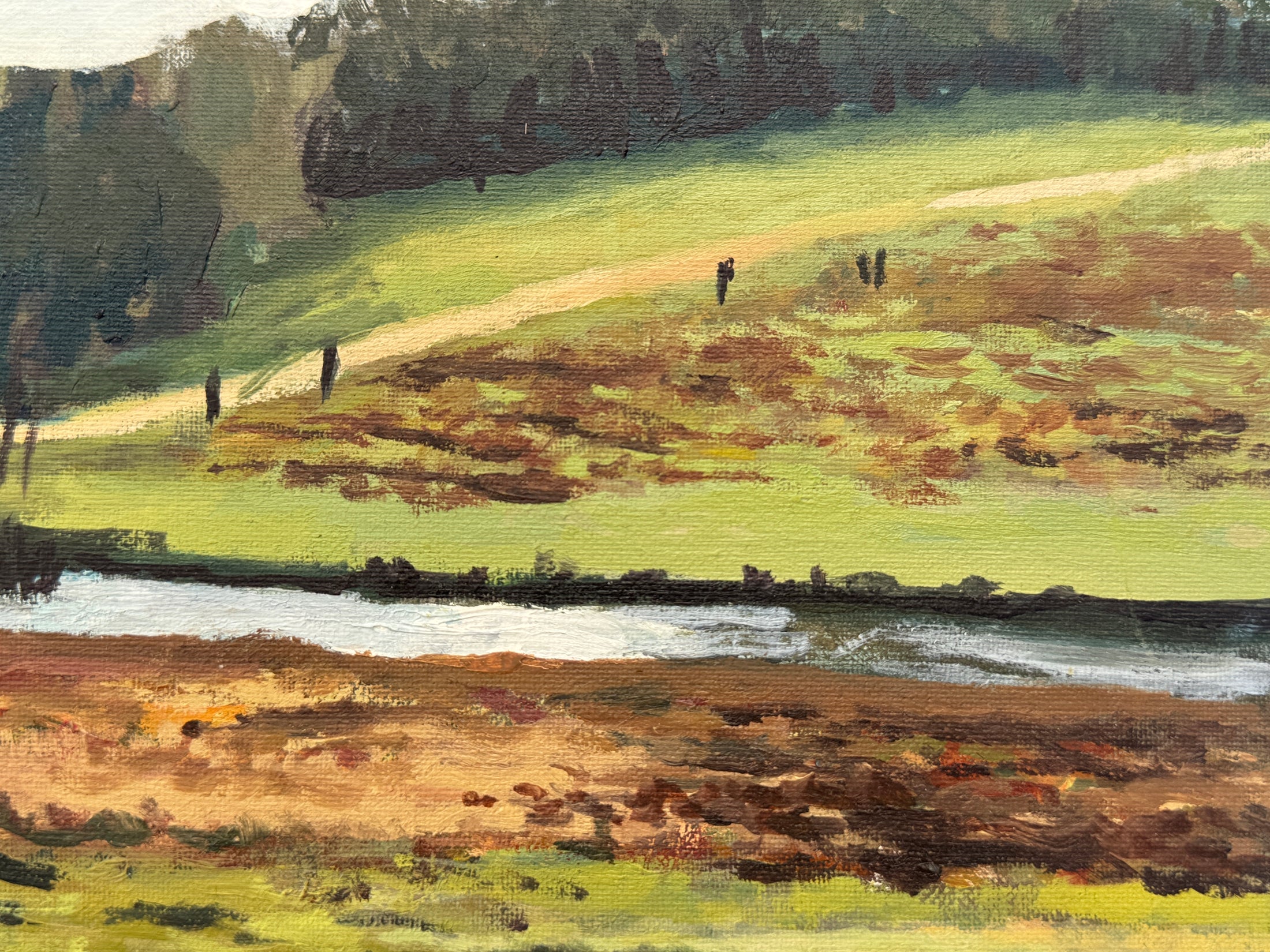 Pen Ponds: Oil Painting