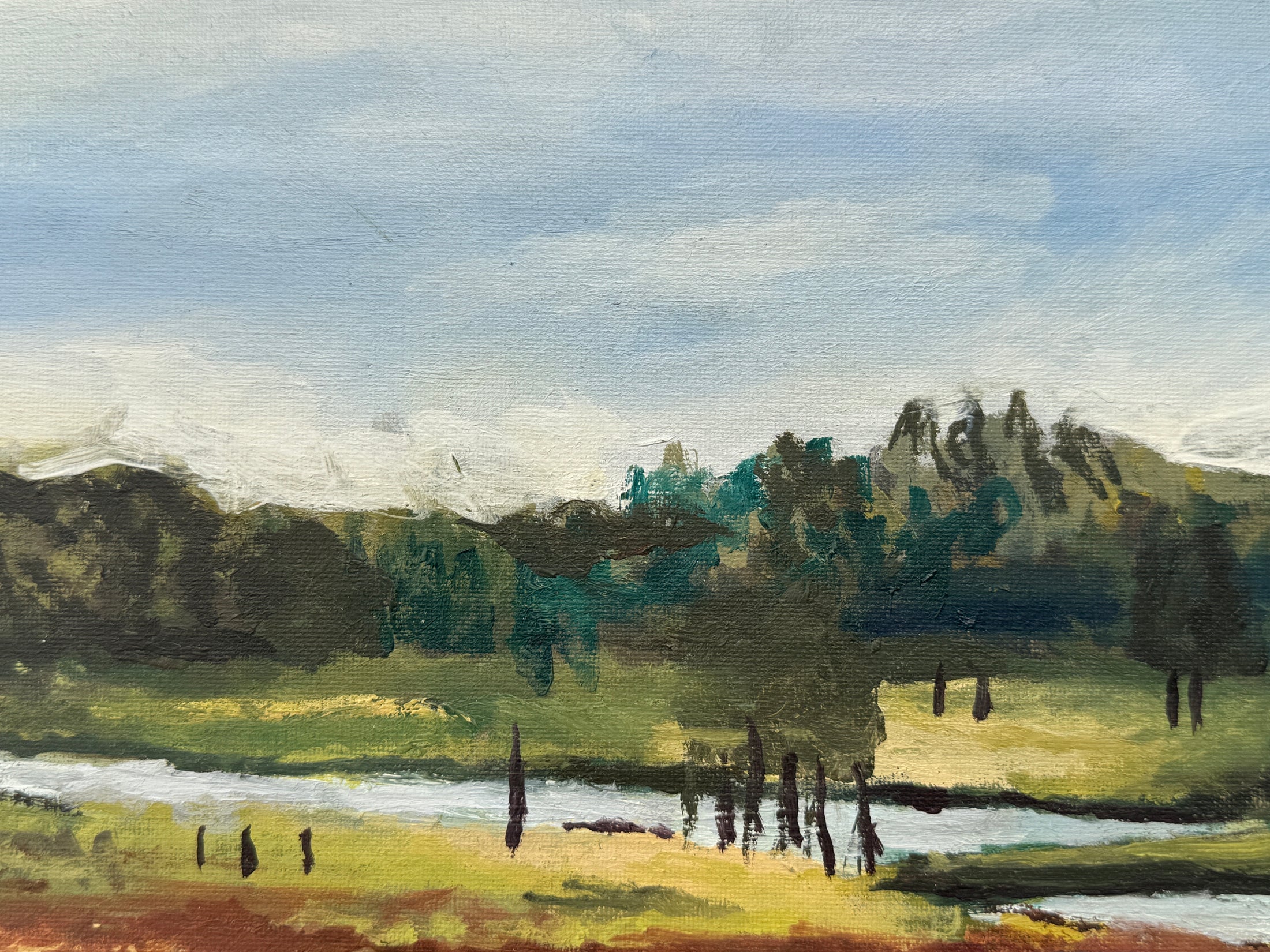 Pen Ponds: Oil Painting