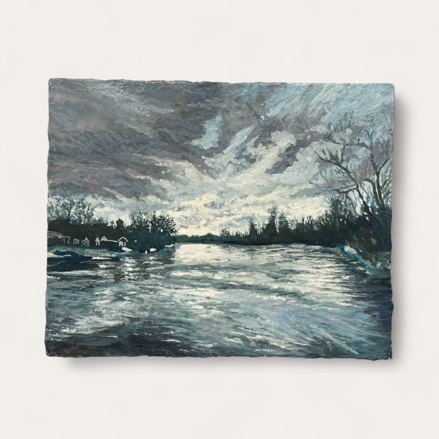 Custom oil landscape: upload your own image
