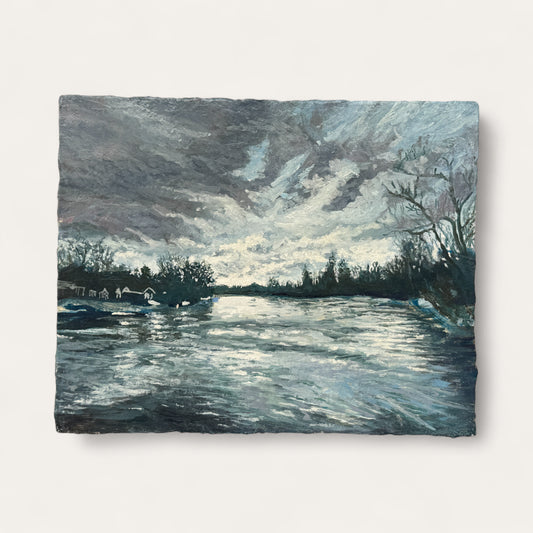Custom oil landscape: upload your own image