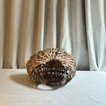 Load image into Gallery viewer, Woven basket on a white surface with a neutral curtain background
