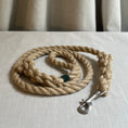 Load image into Gallery viewer, Handmade flax rope dog leash (made to order)
