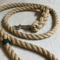Load image into Gallery viewer, Handmade flax rope dog leash (made to order)
