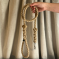 Load image into Gallery viewer, Handmade flax rope dog leash (made to order)
