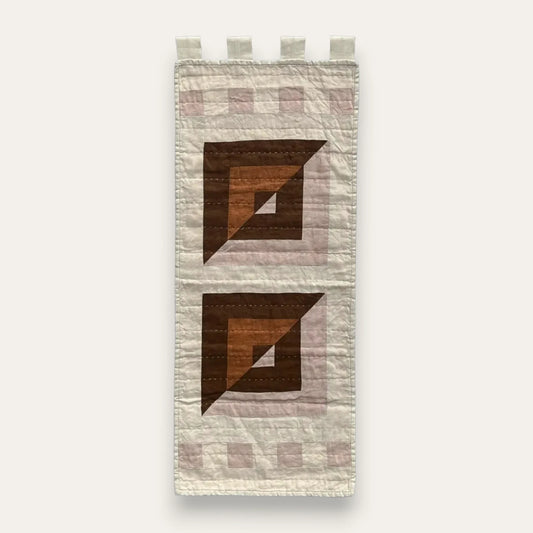 Tall Handmade Quilted Tapestry Wall Hanging