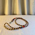 Load image into Gallery viewer, Handmade rope dog leash in rainbow - style 1 (made to order)
