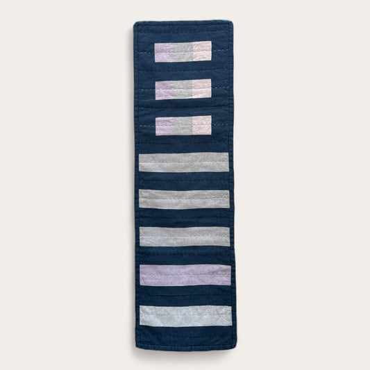 Blue Handmade Quilted Tapestry Wall Hanging
