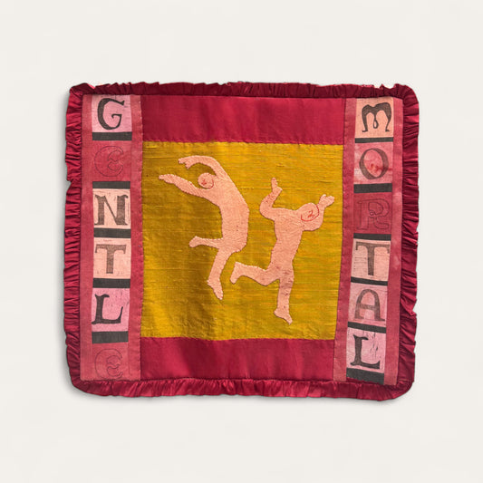 Gentle Mortal: Embroidered Hanging