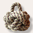 Load image into Gallery viewer, Handmade Flax Yarn Rope Doorstop Medium
