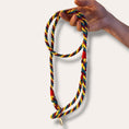 Load image into Gallery viewer, Handmade rope dog leash in rainbow - style 1 (made to order)
