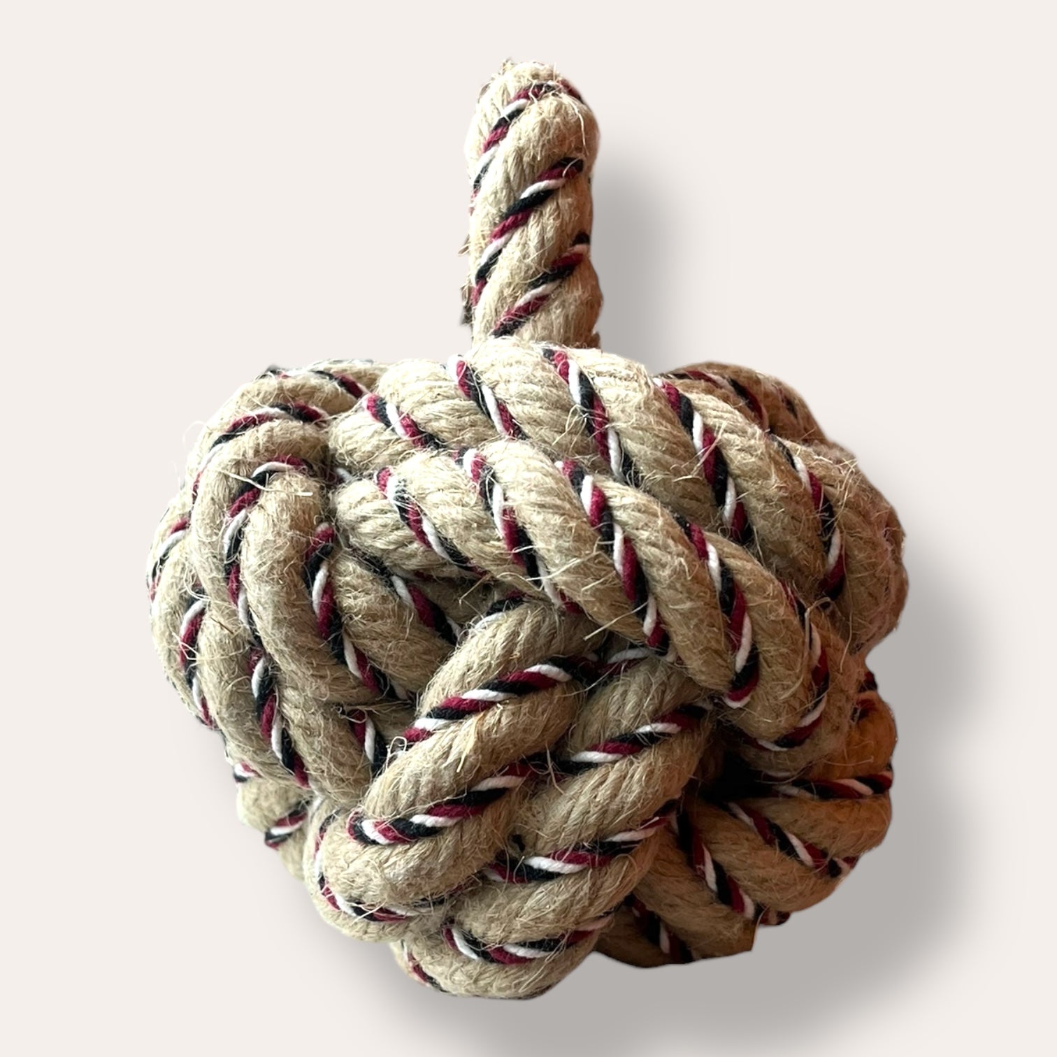 Handmade Flax Yarn Rope Doorstop Medium