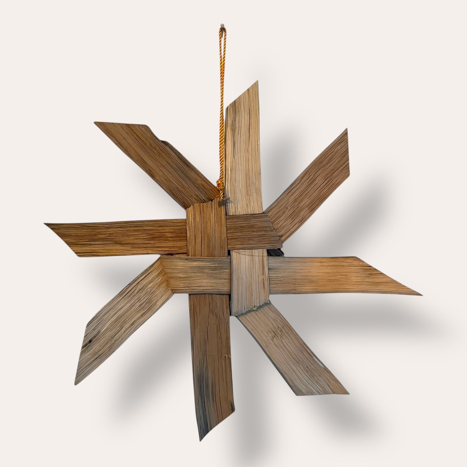Oak swill Christmas Star Decoration