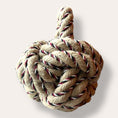 Load image into Gallery viewer, Handmade Flax Yarn Rope Doorstop Medium

