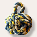 Load image into Gallery viewer, Handmade Dead Stock Yarn Rope Doorstop Medium
