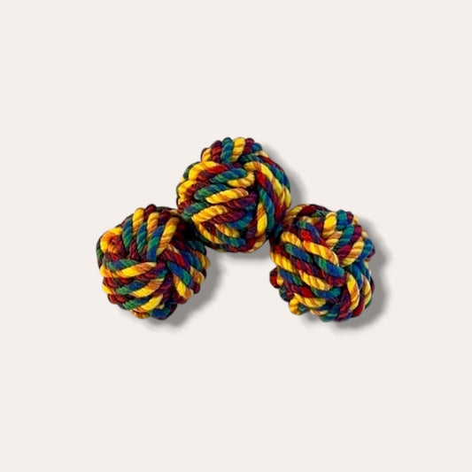 Handmade rope juggling balls set of 3 (made to order)