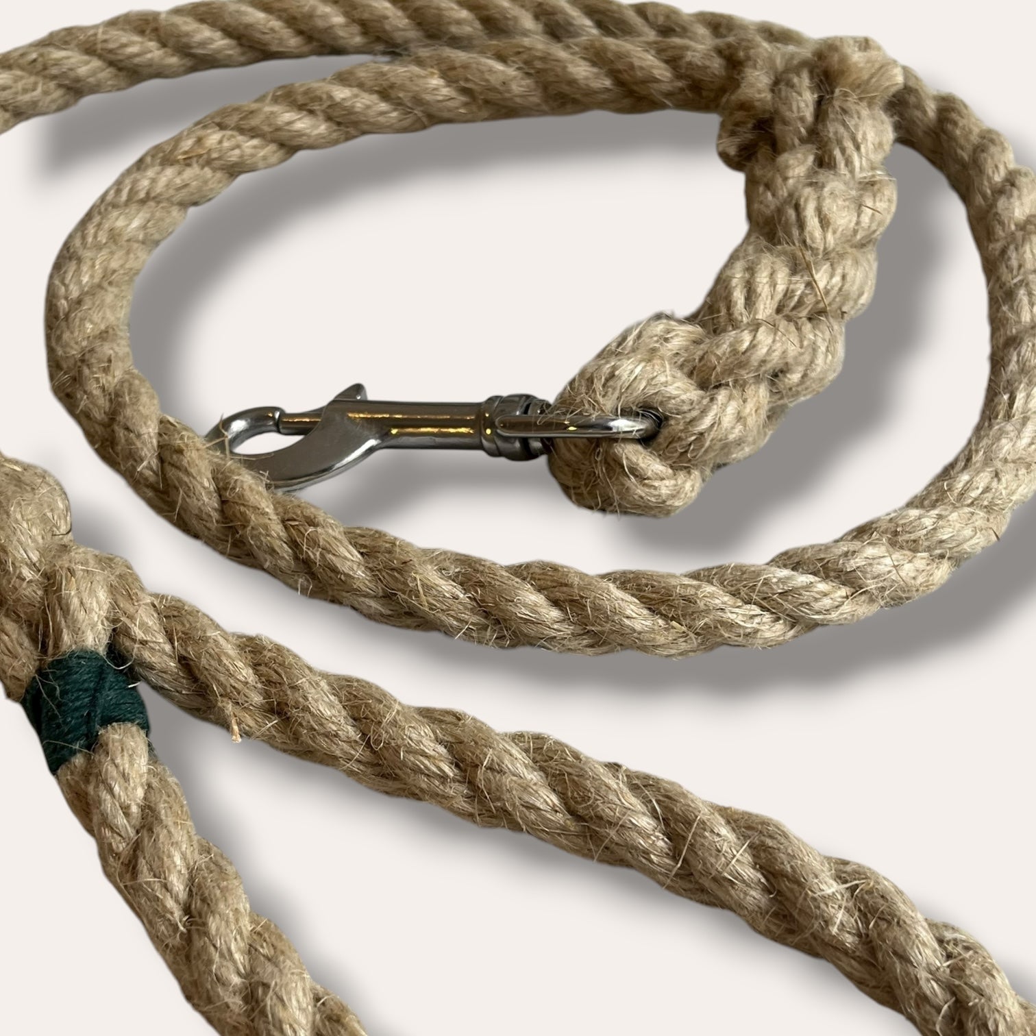 Handmade flax rope dog leash (made to order)