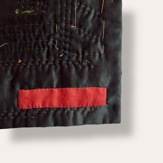 Sacred Are The Woolgathers, The Priest: Embroidered Hanging