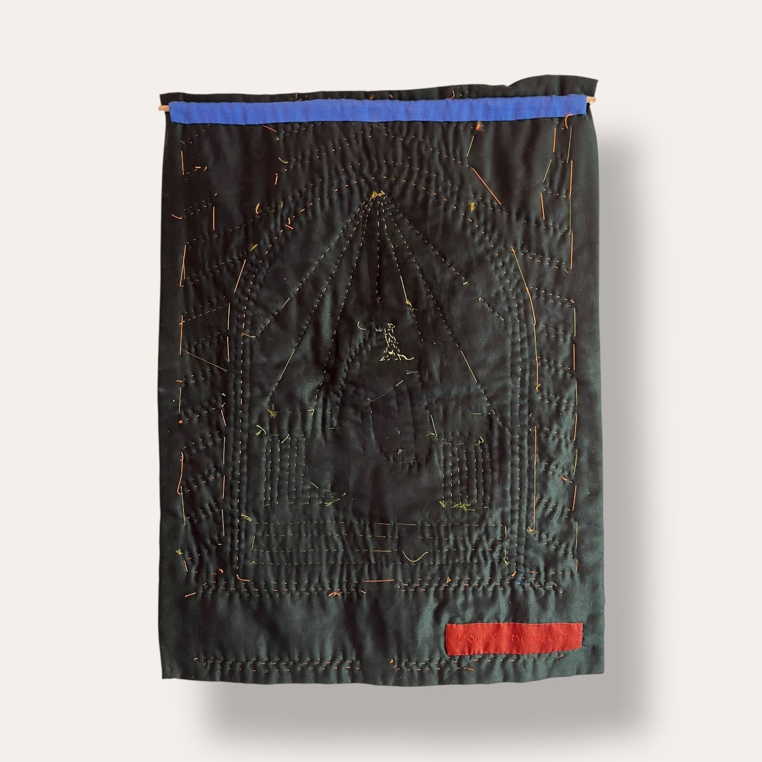 Sacred Are The Woolgathers, The Priest: Embroidered Hanging