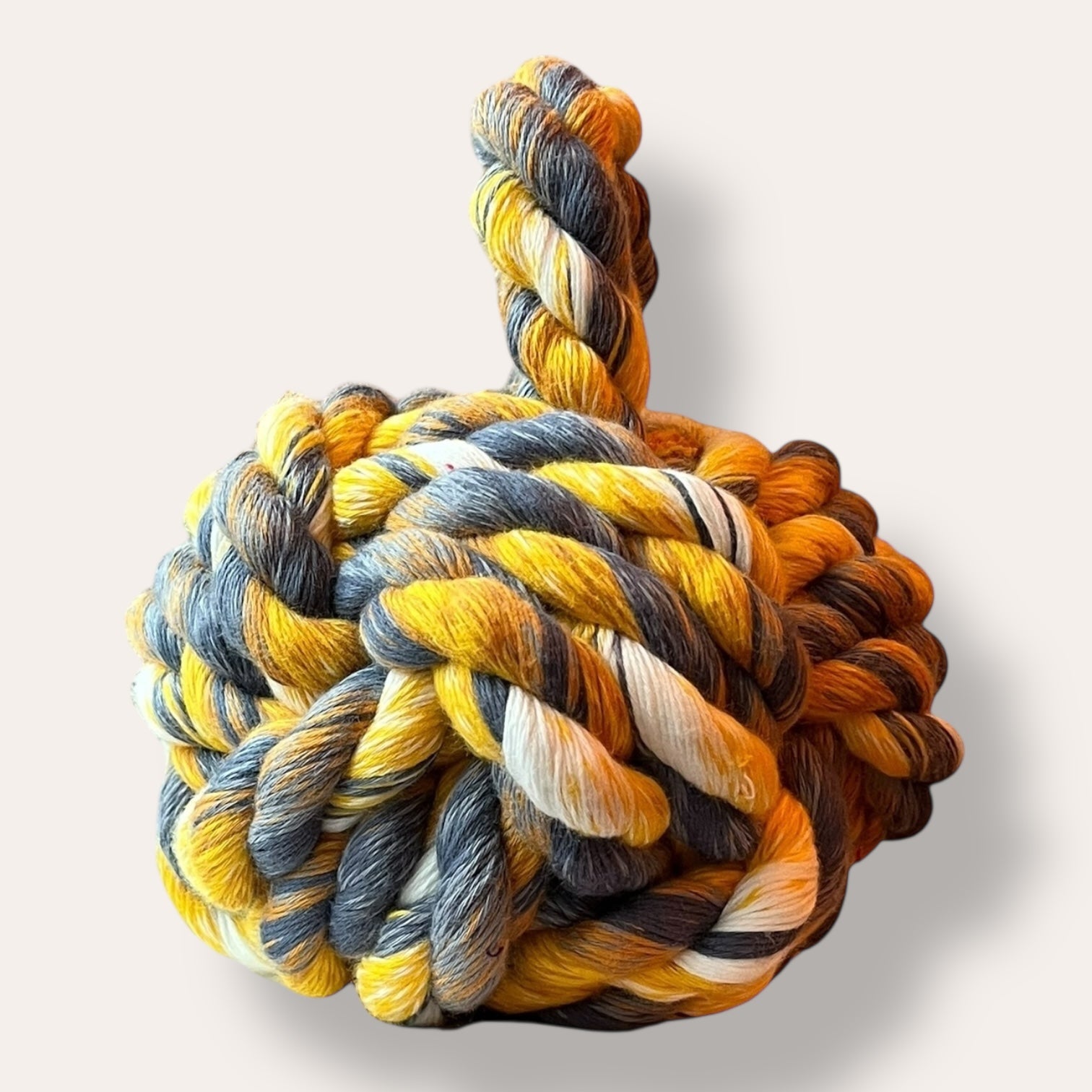 Handmade Dead Stock Yarn Rope Doorstop Medium