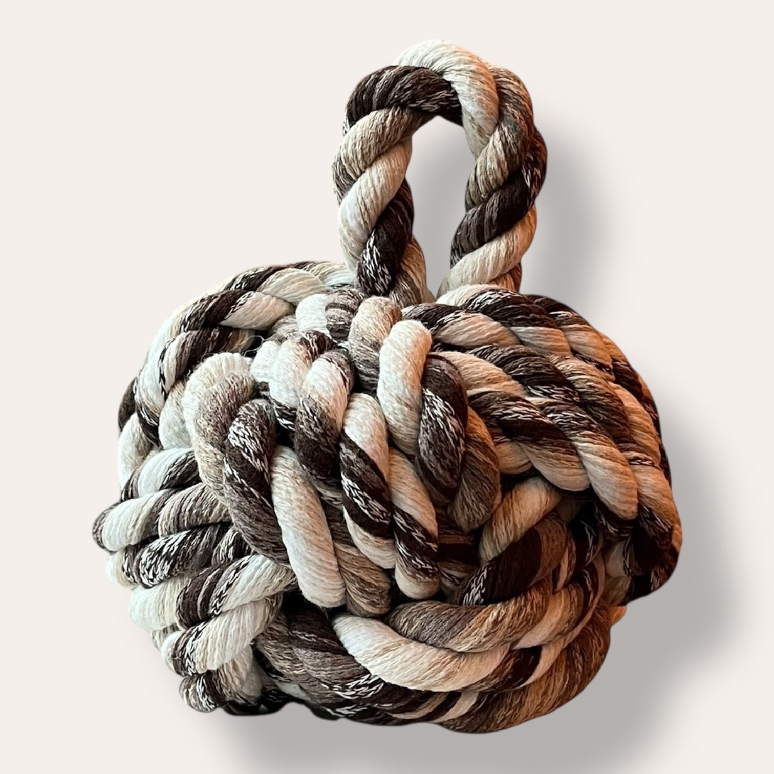 Handmade Dead Stock Yarn Rope Doorstop Medium